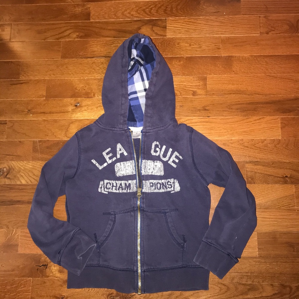 Carters Size 7 Blue Hoodie- great condition